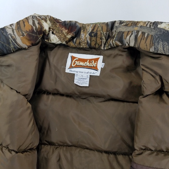 Gamehide Camouflage Camo Puffer Down Vest Jacket - Picture 5 of 8